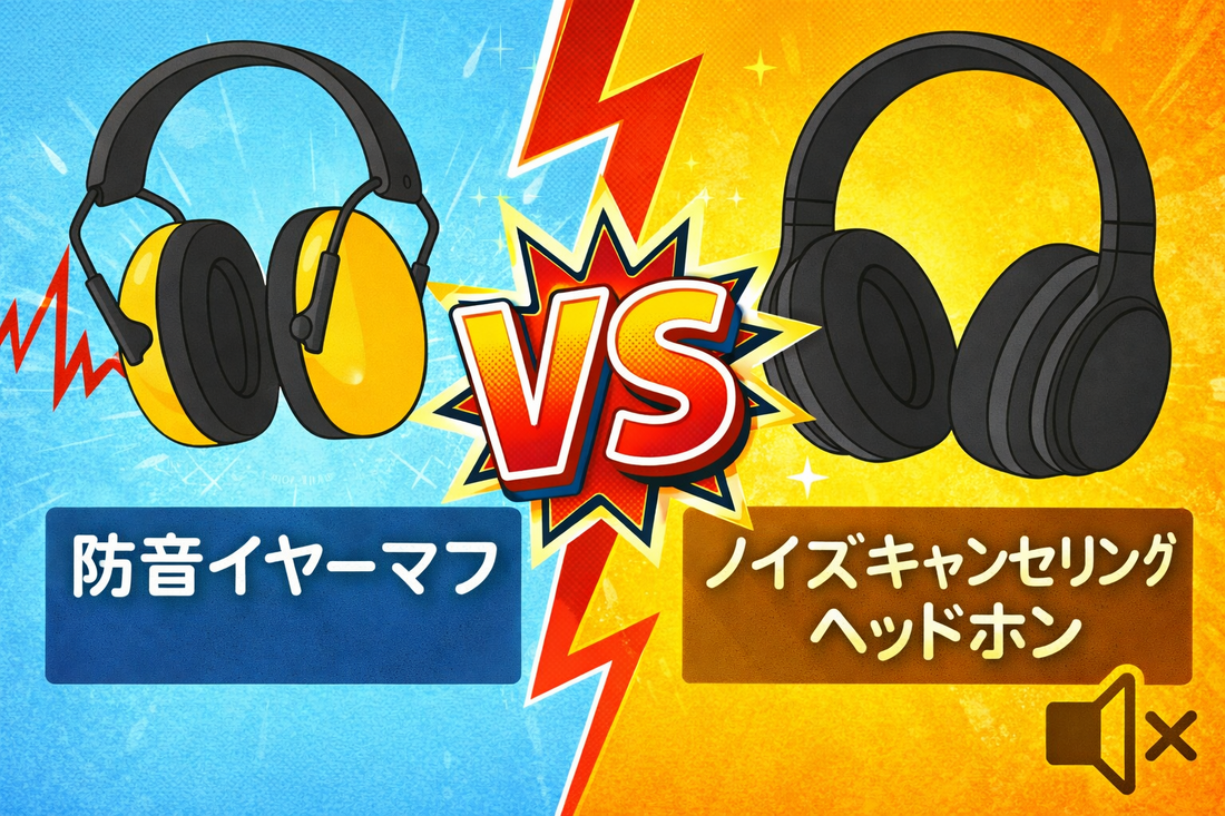 🎧『防音イヤーマフとノイズキャンセリングヘッドホンの違いとは？👂🔇』