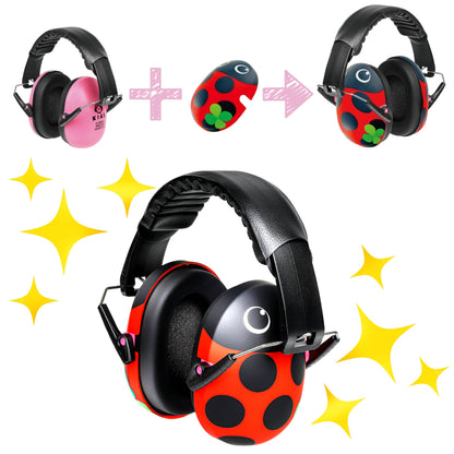キアーズ キッズ防音イヤーマフ スマイル きせかえキャップ付き（2歳〜12歳）